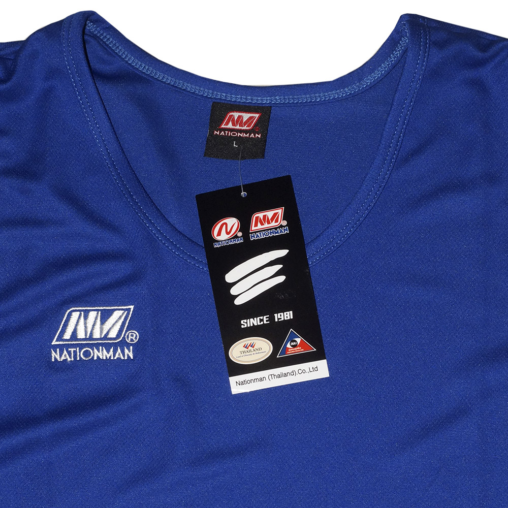 Nationman Майка Тайский Бокс Тренировочная Синяя
