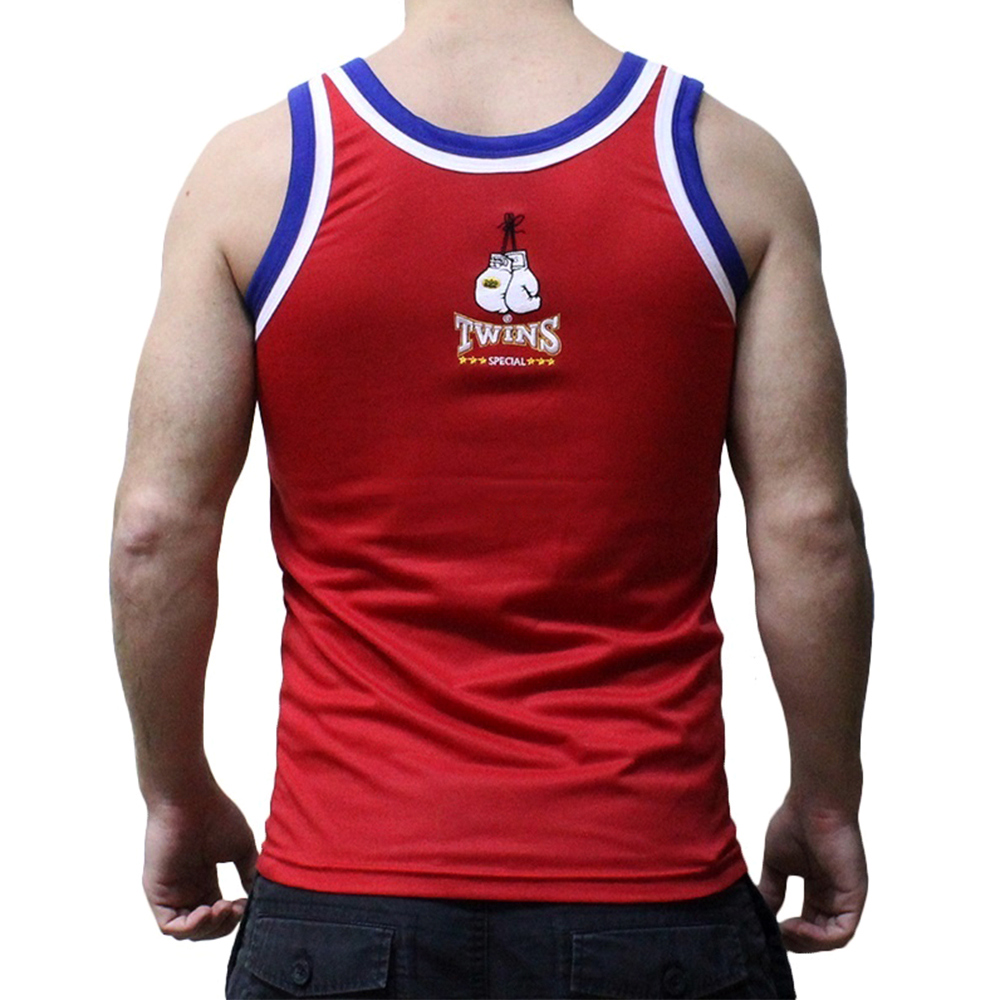 Twins Special TSL1 Майка Тайский бокс Стадиона Лумпини Lumpinee Красная