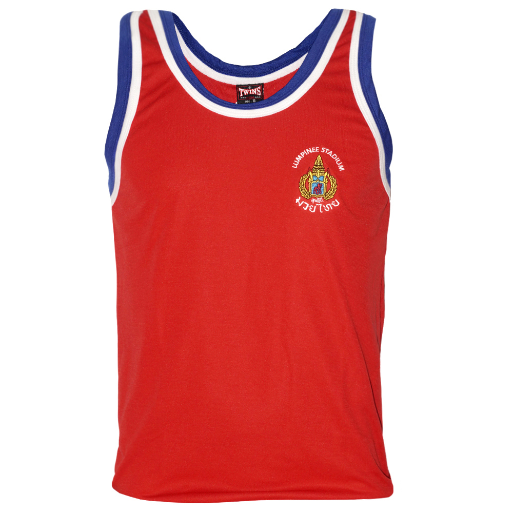 Twins Special TSL1 Майка Тайский бокс Стадиона Лумпини Lumpinee Красная