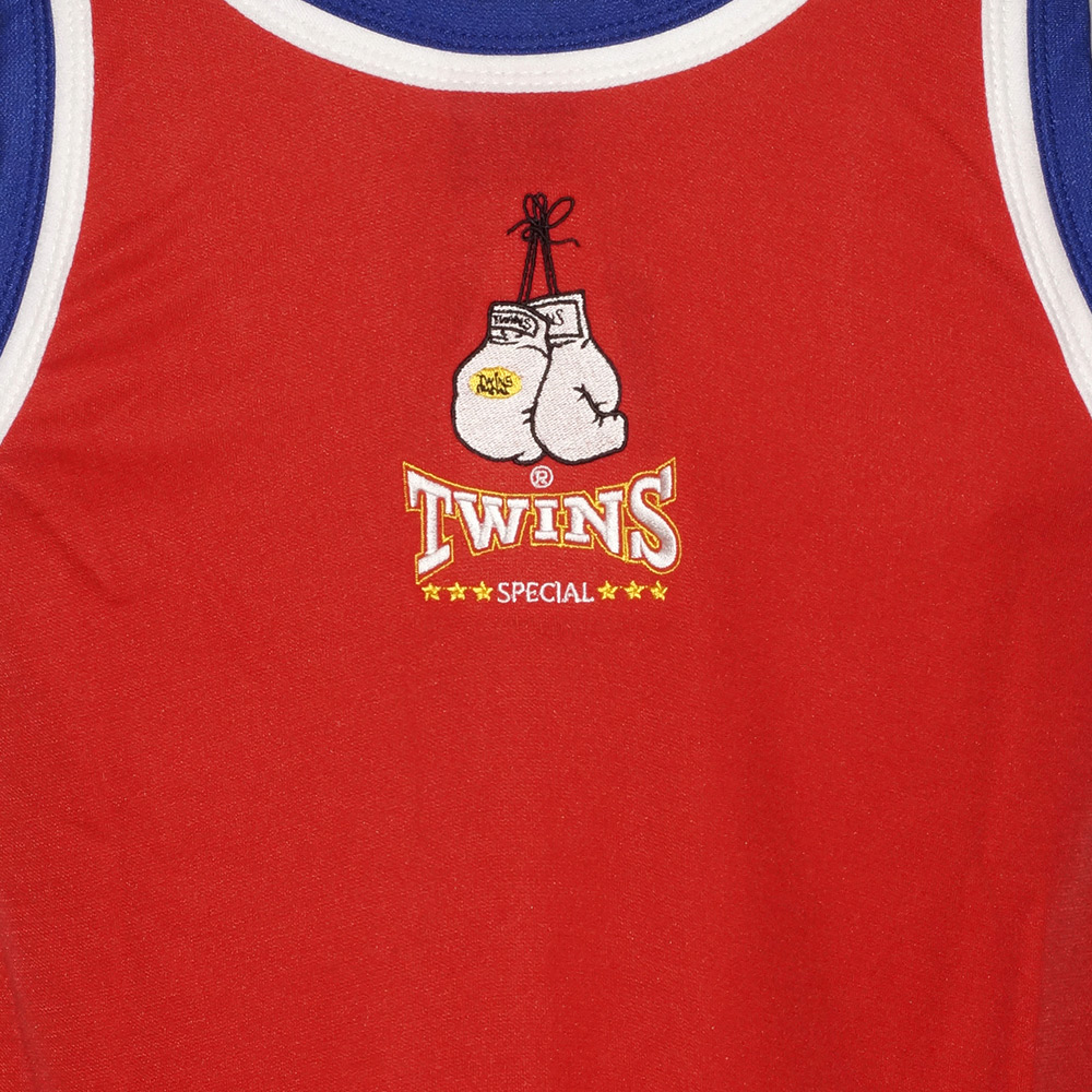 Twins Special TSL1 Майка Тайский бокс Стадиона Лумпини Lumpinee Красная