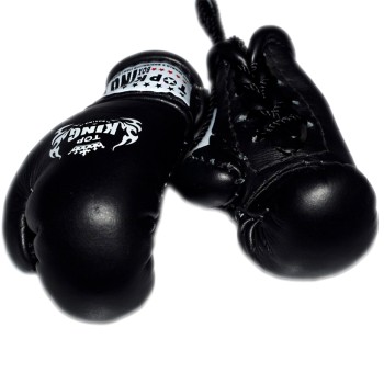Top King Боксерские Перчатки в Машину Сувенирные Черные