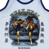 Детская Майка Тайский Бокс Тренировочная Хлопок "Classic Muay Thai" Белая