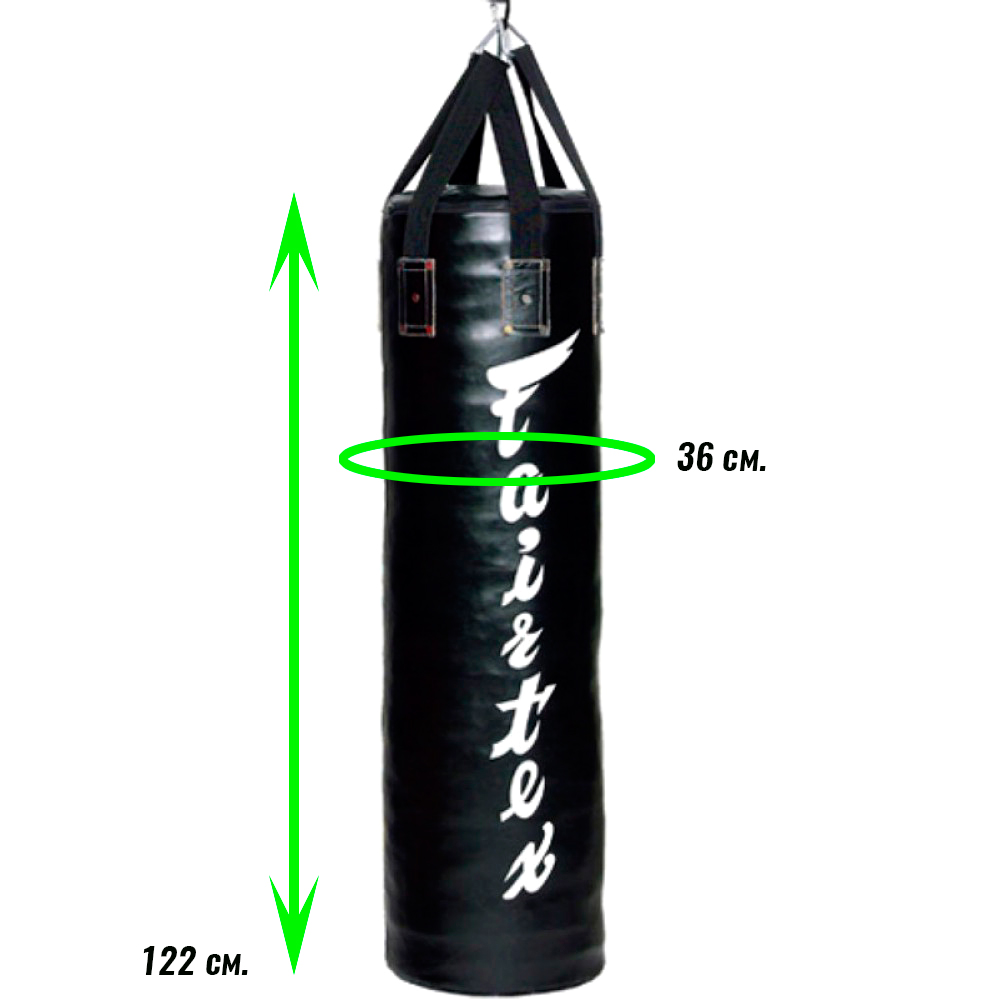 Fairtex HB5 Мешок Боксерский Тайский Бокс "4FT Syntek Heavy Bag" Черный