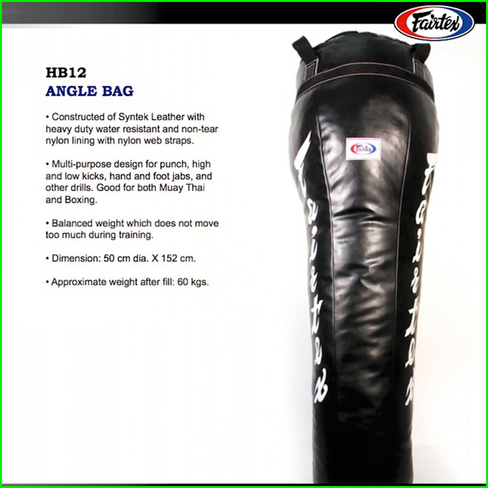 Fairtex HB12 Мешок Боксерский Тайский Бокс "Angle Bag" Черный