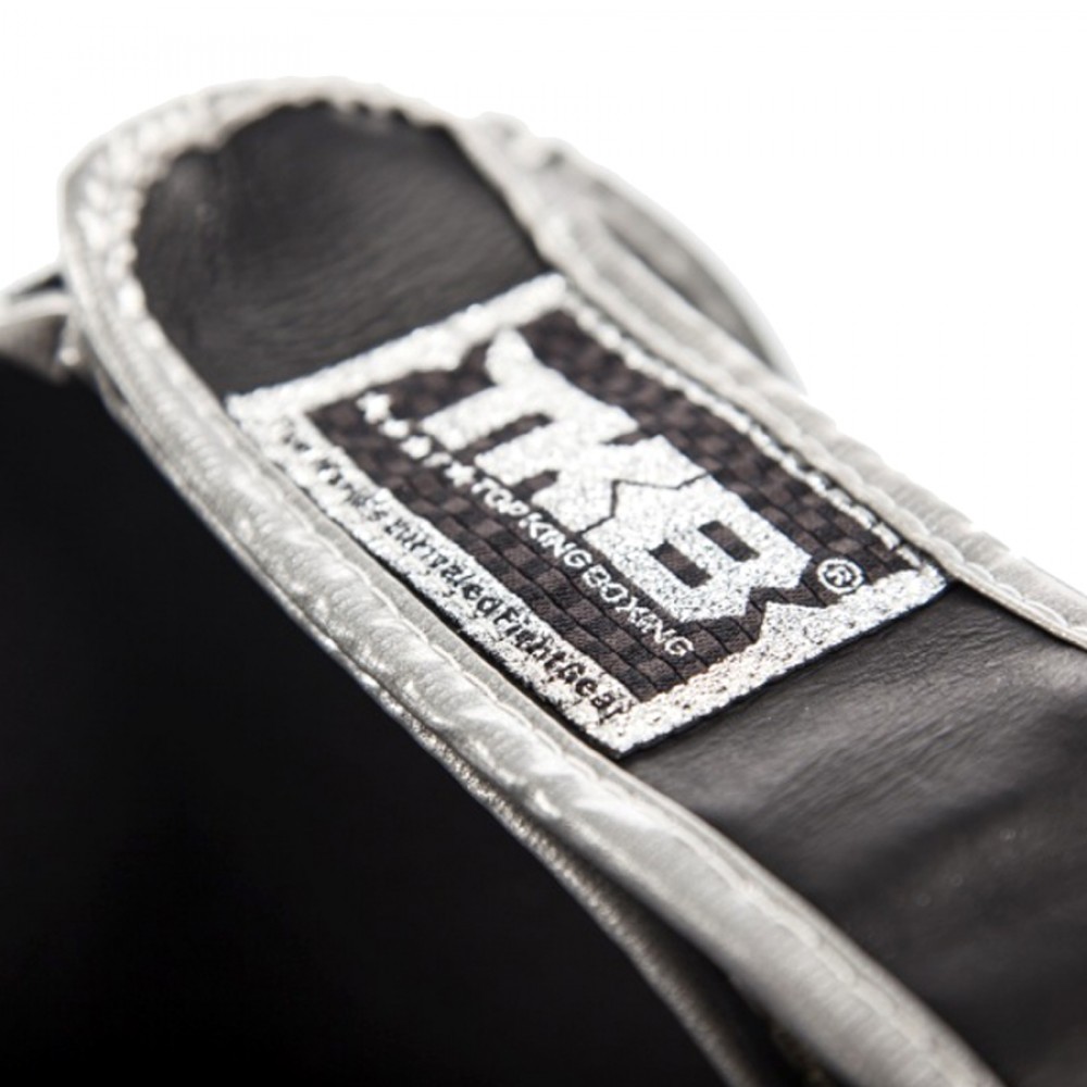 Top King TKSGSS-02 Защита Голени "Super Snake" Тайский Бокс Серебро (Черное)