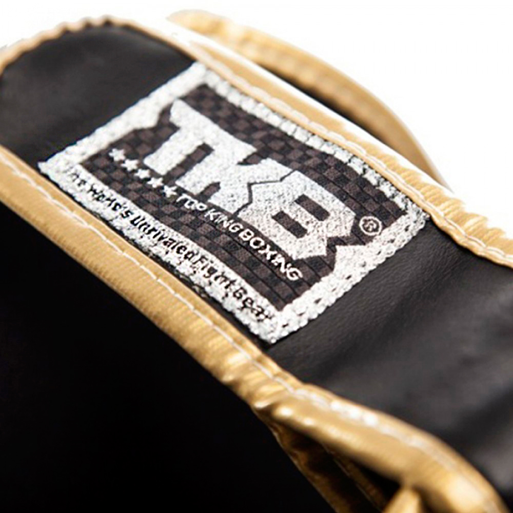 Top King TKSGSS-02 Защита Голени "Super Snake" Тайский Бокс Золото (Белое)