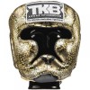 Детский Боксерский Шлем Top King "Super Snake" Тайский Бокс Золото (Черное)