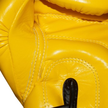 Fairtex BGV6 Боксерские Перчатки Тайский Бокс "Stylish Angular Sparring" Желтые