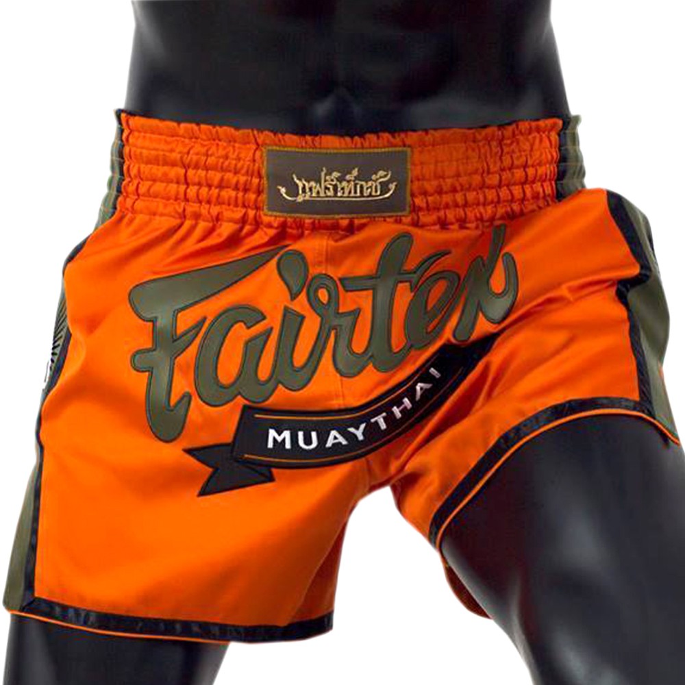 Fairtex BS1705 Шорты Тайский Бокс "Slim" Оранжевые