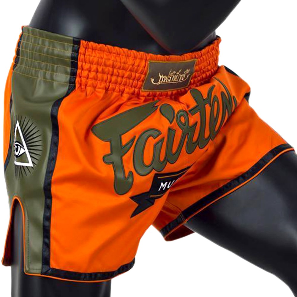Fairtex BS1705 Шорты Тайский Бокс "Slim" Оранжевые