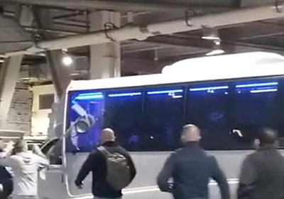 Борг, стекло, автобус, Макгрегор