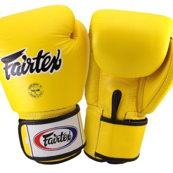 Fairtex BGV1 Боксерские Перчатки Тайский Бокс Желтые