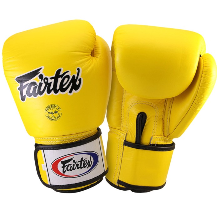 Fairtex BGV1 Боксерские Перчатки Тайский Бокс Желтые