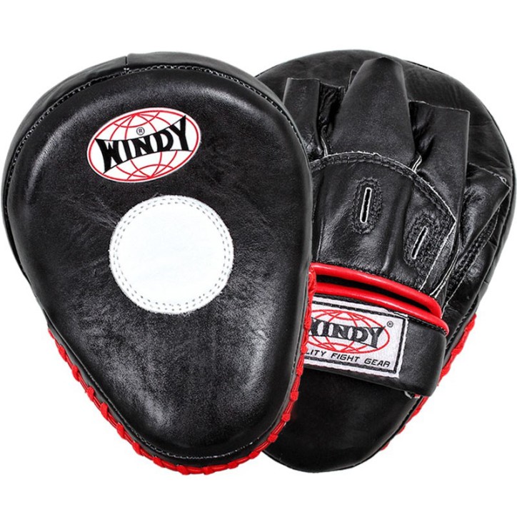 Windy PP10 Лапы Тайские Тайский Бокс "Standard Focus Mitts" Черные