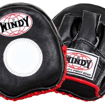 Windy PP12 Лапы Боксерские Тайский Бокс Ладошки Черные